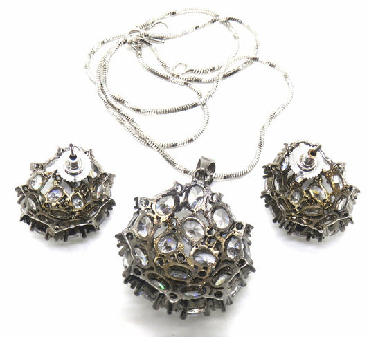 Jewelshingar Jewellery clear Colour Pendant Set For Women ( 54670PSD )