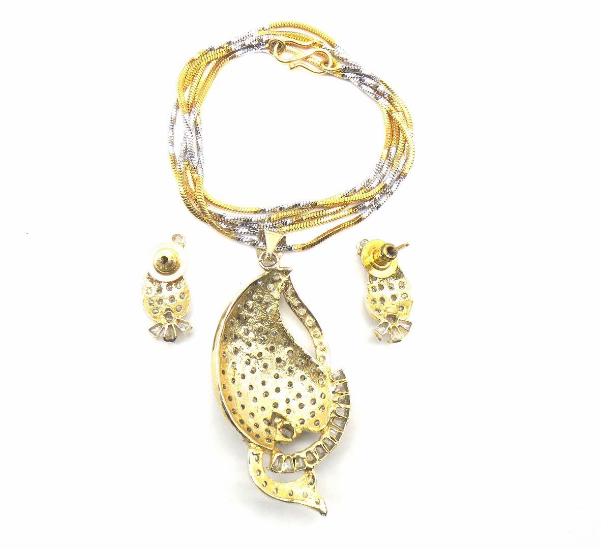 Jewelshingar Jewellery Gold Colour Pendant Set For Women ( 55679PSD )