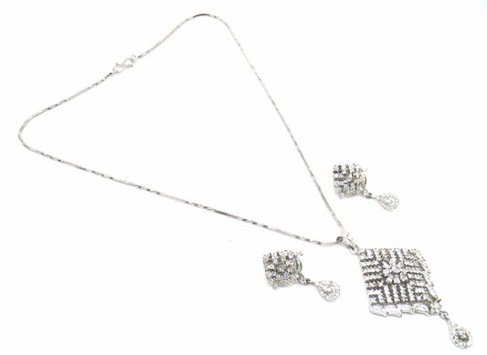 Jewelshingar Jewellery Gold Colour Pendant Set For Women ( 55711PSD )