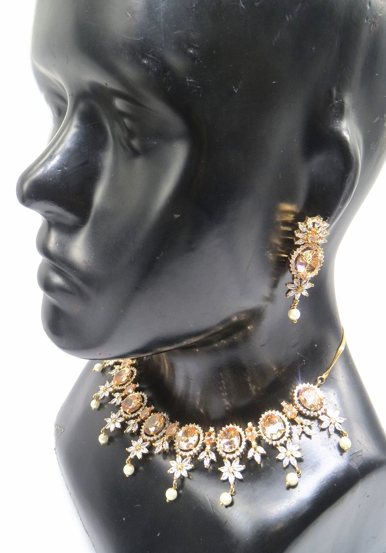 Jewelshingar Jewellery Gold Colour Necklace For Women ( 55934NAD )