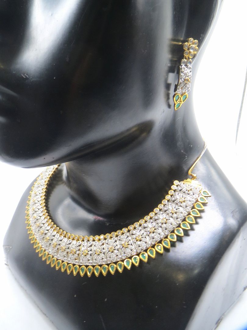 Jewelshingar Jewellery Green Colour Necklace For Women ( 56040NAD )