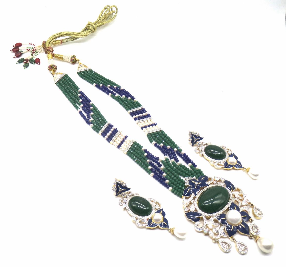 Jewelshingar Jewellery Multi Colour Pendant Set For Women ( 56087PSD )