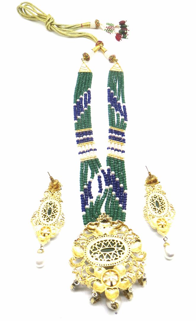Jewelshingar Jewellery Multi Colour Pendant Set For Women ( 56087PSD )