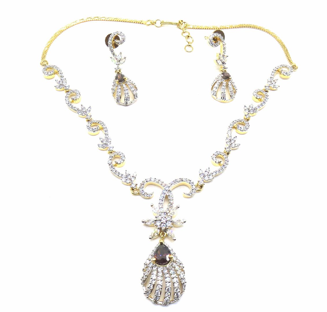 Jewelshingar Jewellery Purple Colour Necklace For Women ( 56131NAD )