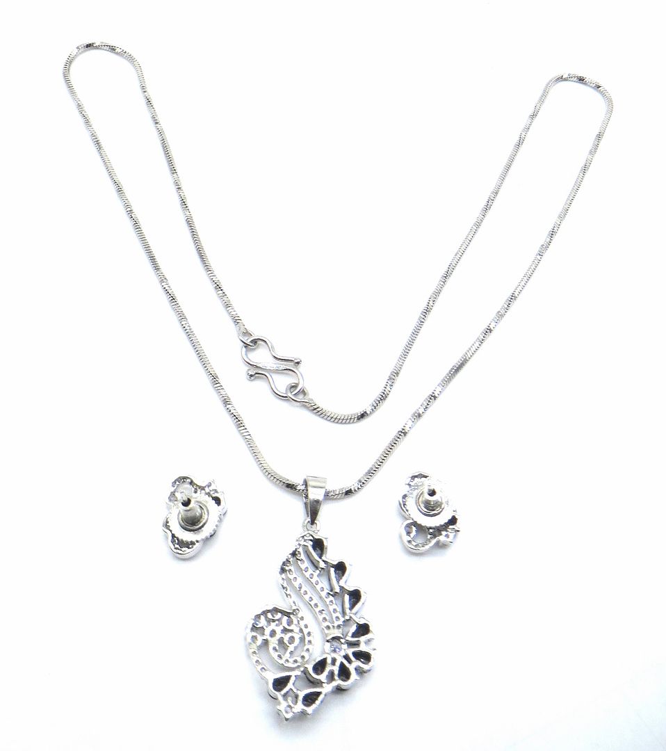 Jewelshingar Jewellery Black Colour Pendant Set For Women ( 56152PSD )