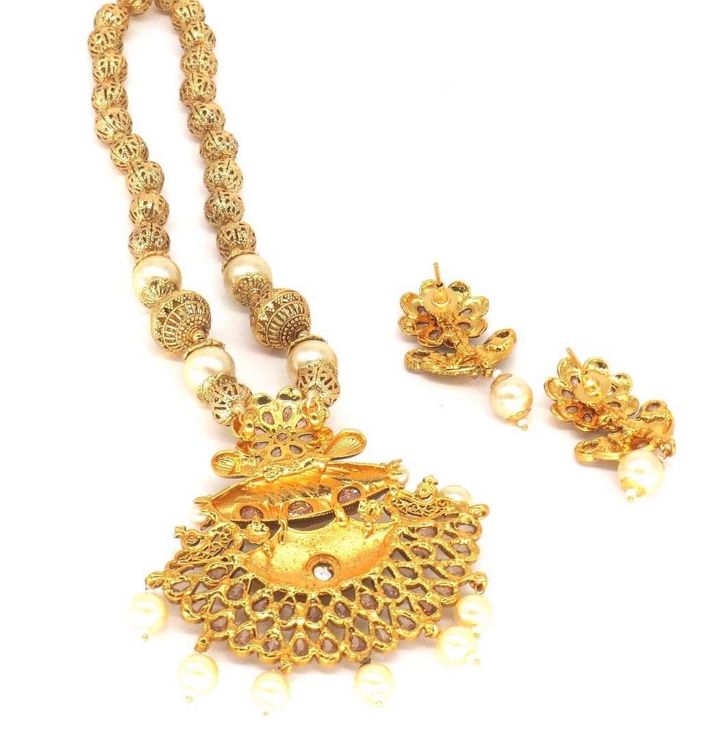Jewelshingar Jewellery Gold Plated Pendant Sets For Women ( 56507PSP )