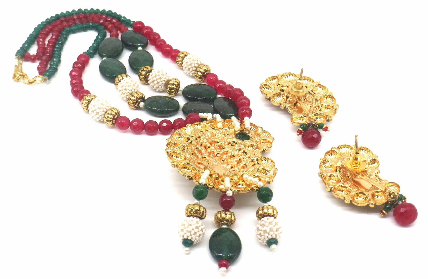Jewelshingar Jewellery Gold Plated Pendant Sets For Women ( 56527PSP )
