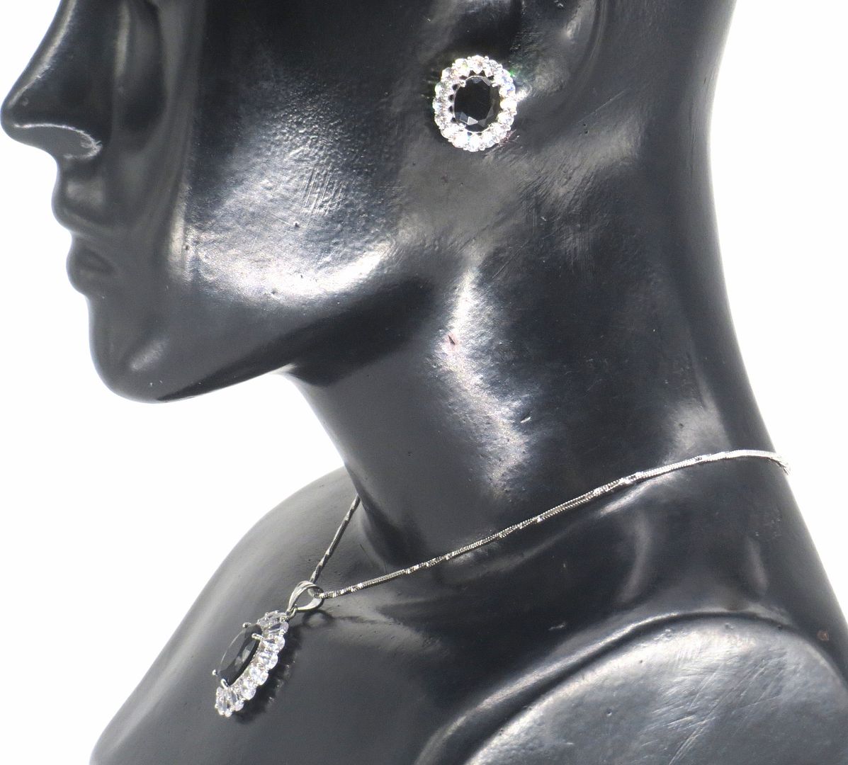 Jewelshingar Jewellery Silver Plated Pendant Sets For Women ( 56558PSD )