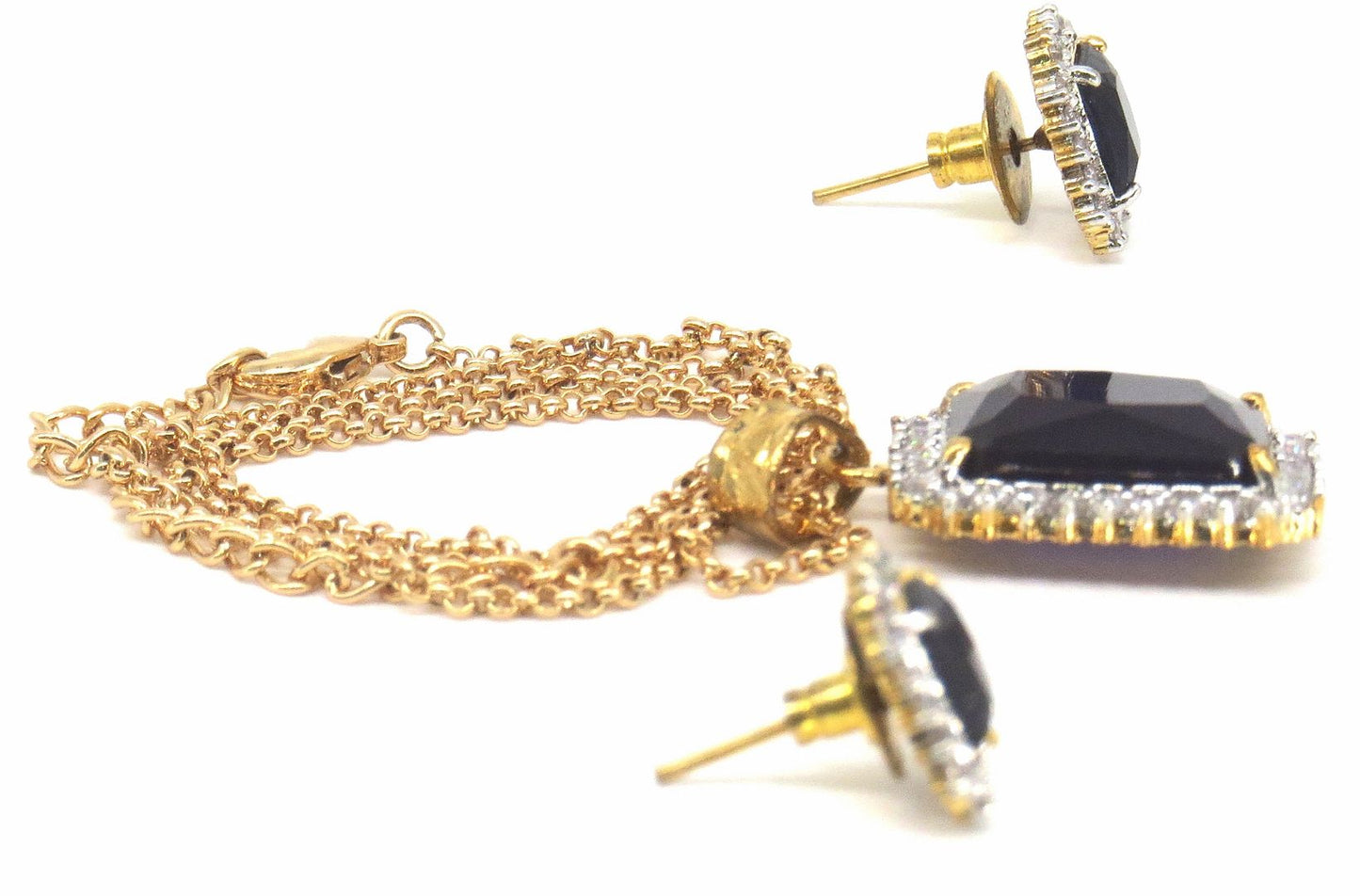 Jewelshingar Jewellery Gold Plated Pendant Sets For Women ( 56604PSD )