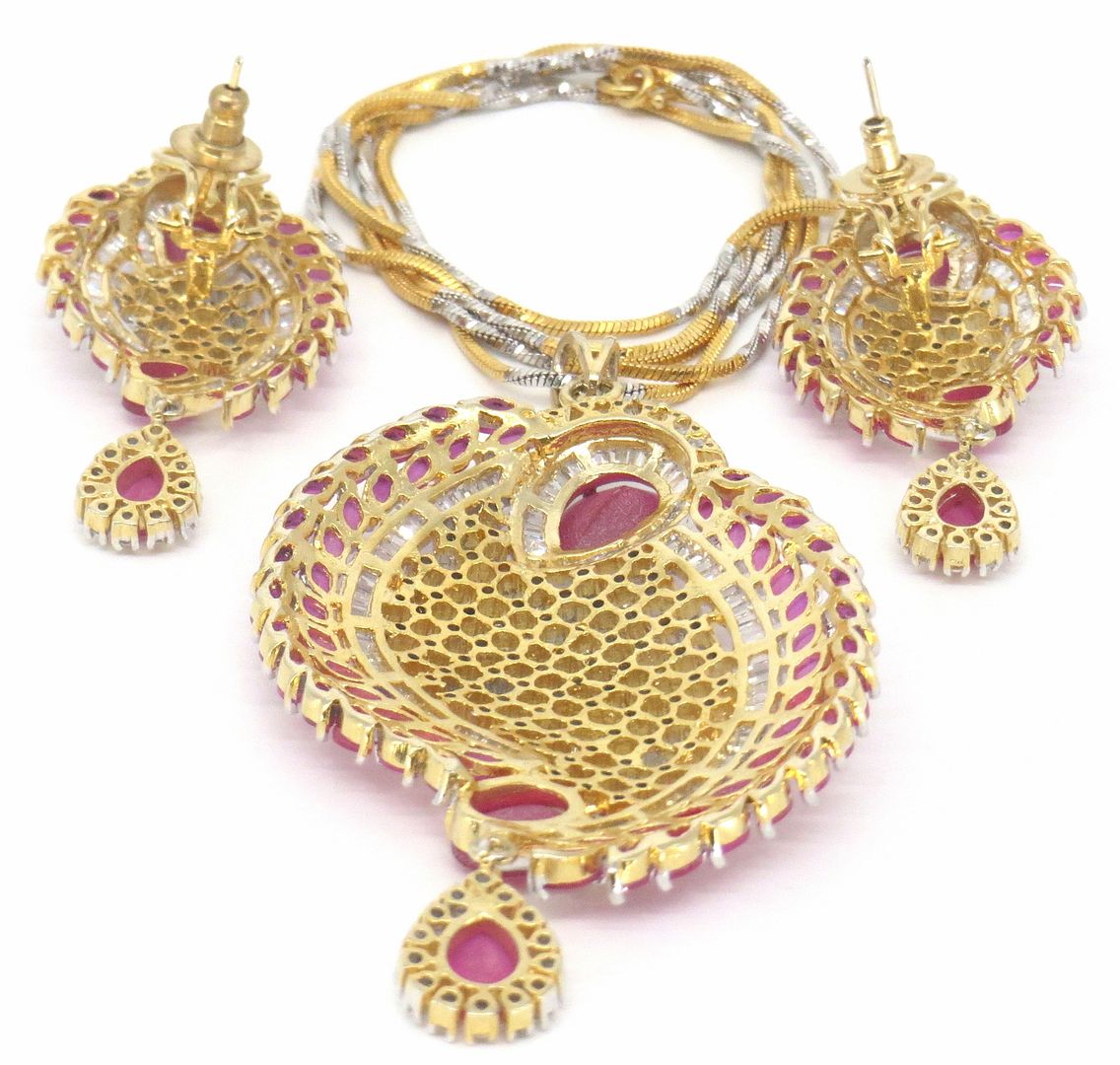 Jewelshingar Jewellery Gold Plated Pendant Sets For Women ( 56665PSD )