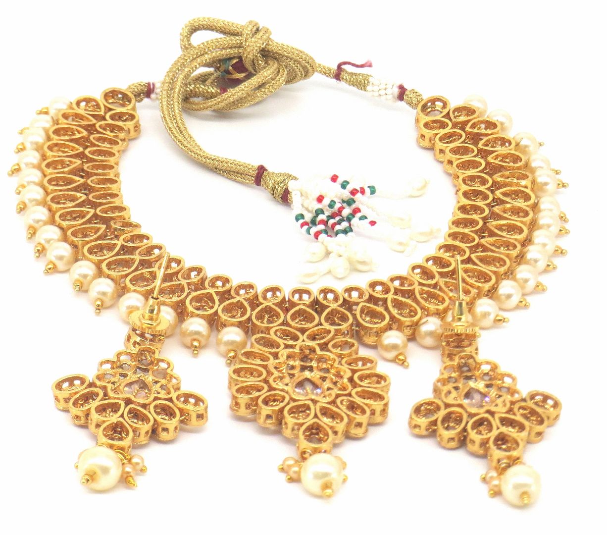 Jewelshingar Jewellery Gold Plated Necklaces For Women ( 56685ASP )