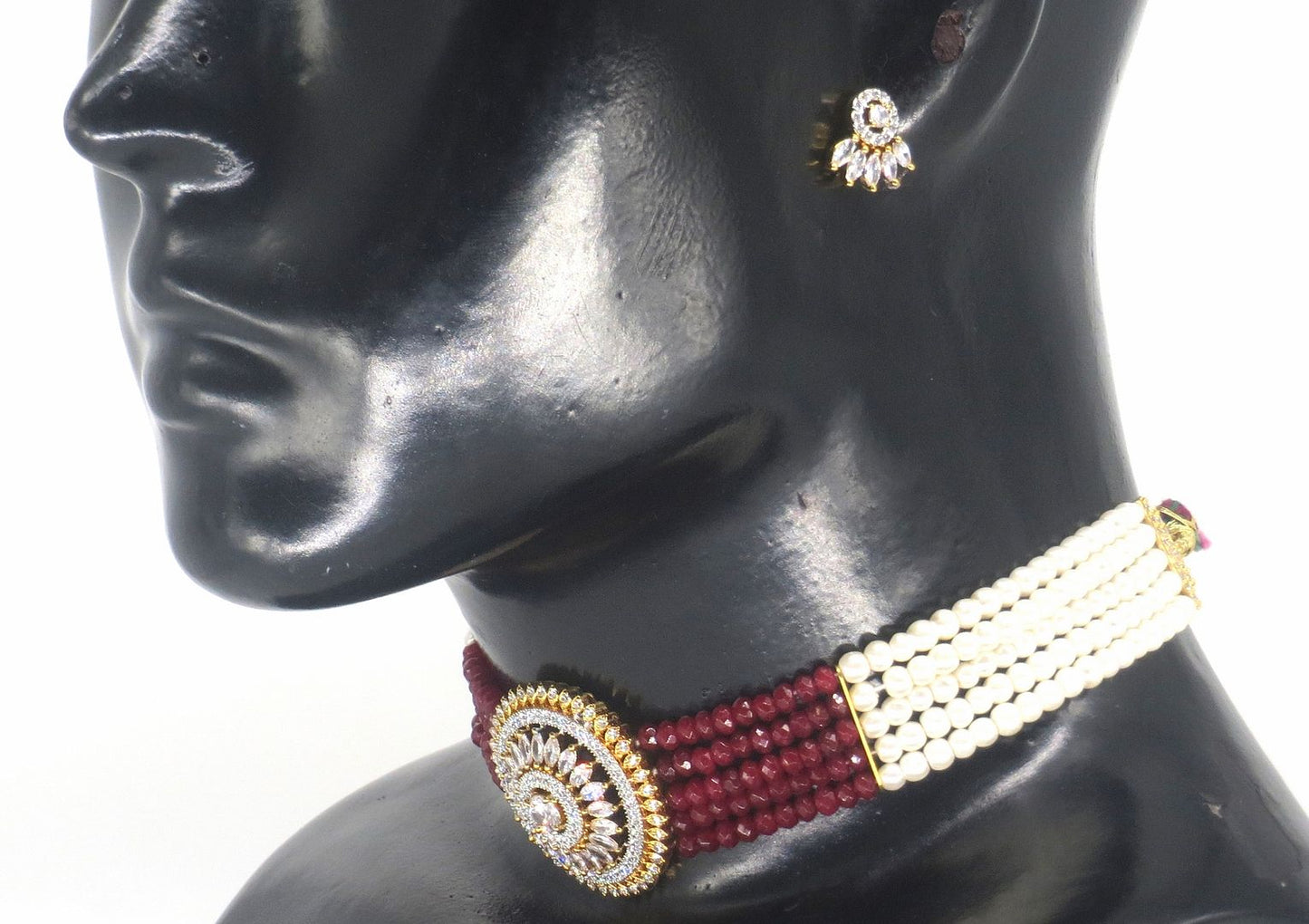 Jewelshingar Jewellery Gold Plated Necklaces For Women ( 56766NAD )