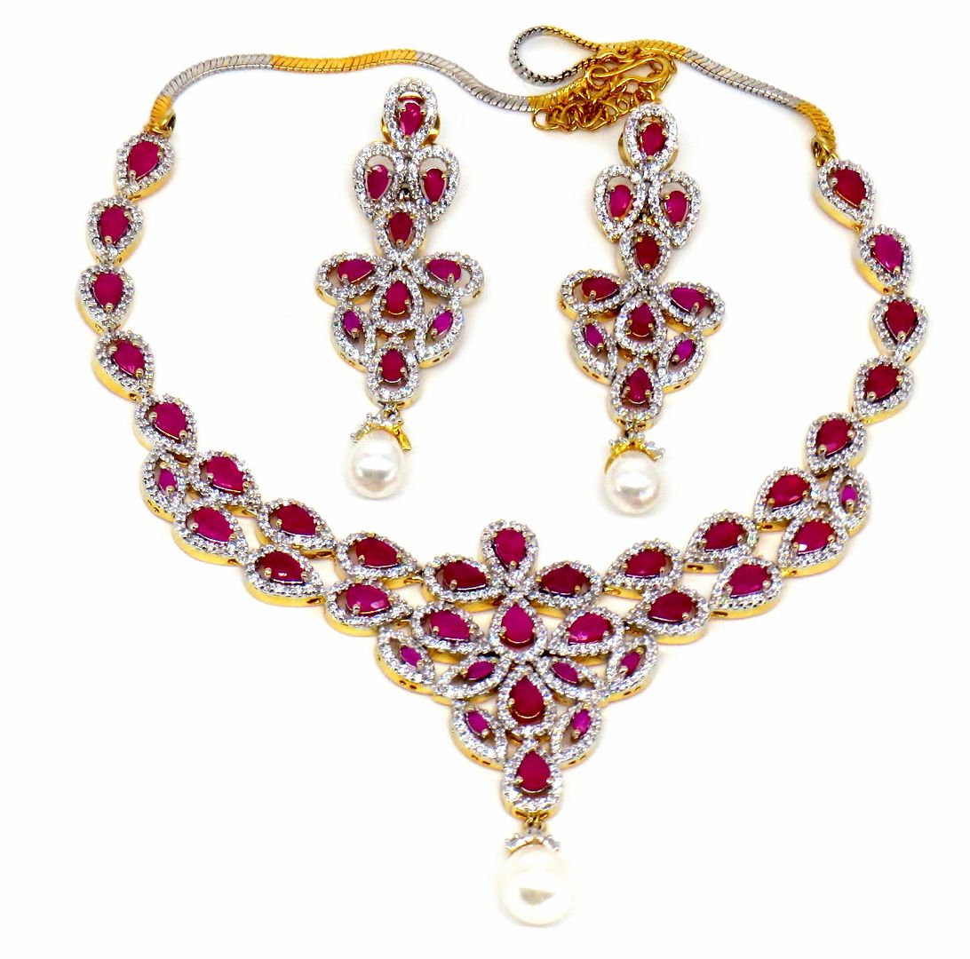 Jewelshingar Jewellery Gold Plated Necklaces For Women ( 56785NAD )