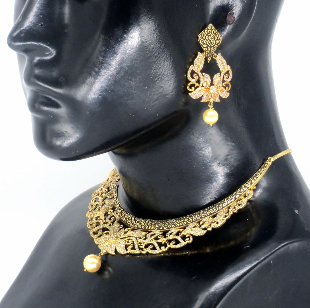 Jewelshingar Jewellery Gold Plated Necklaces For Women ( 56819NAD )