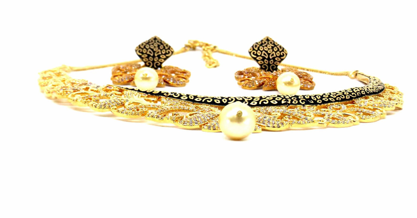 Jewelshingar Jewellery Gold Plated Necklaces For Women ( 56819NAD )