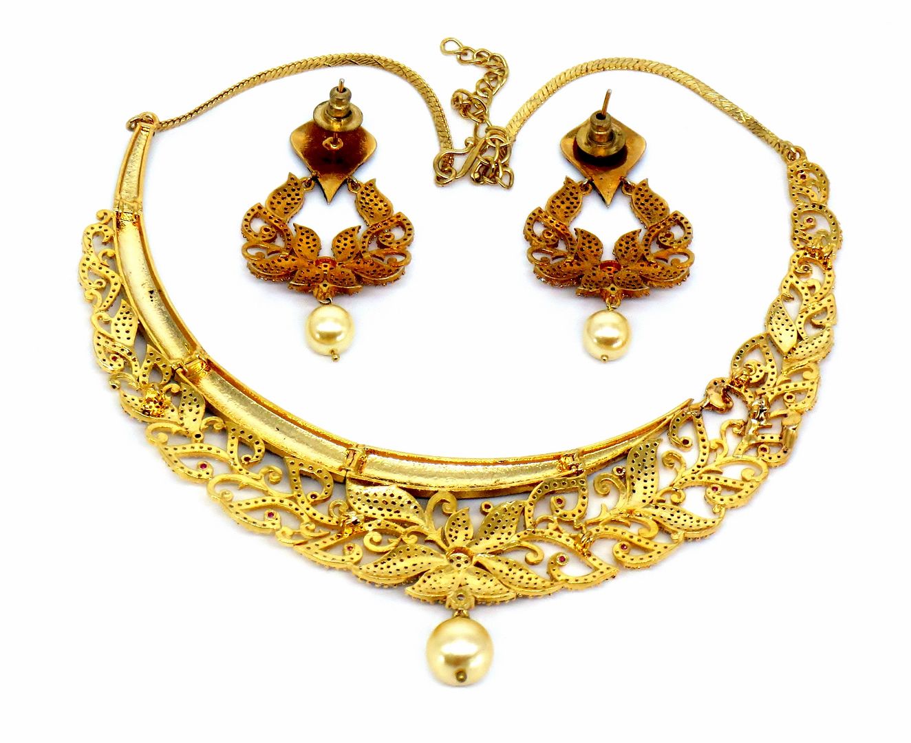 Jewelshingar Jewellery Gold Plated Necklaces For Women ( 56819NAD )