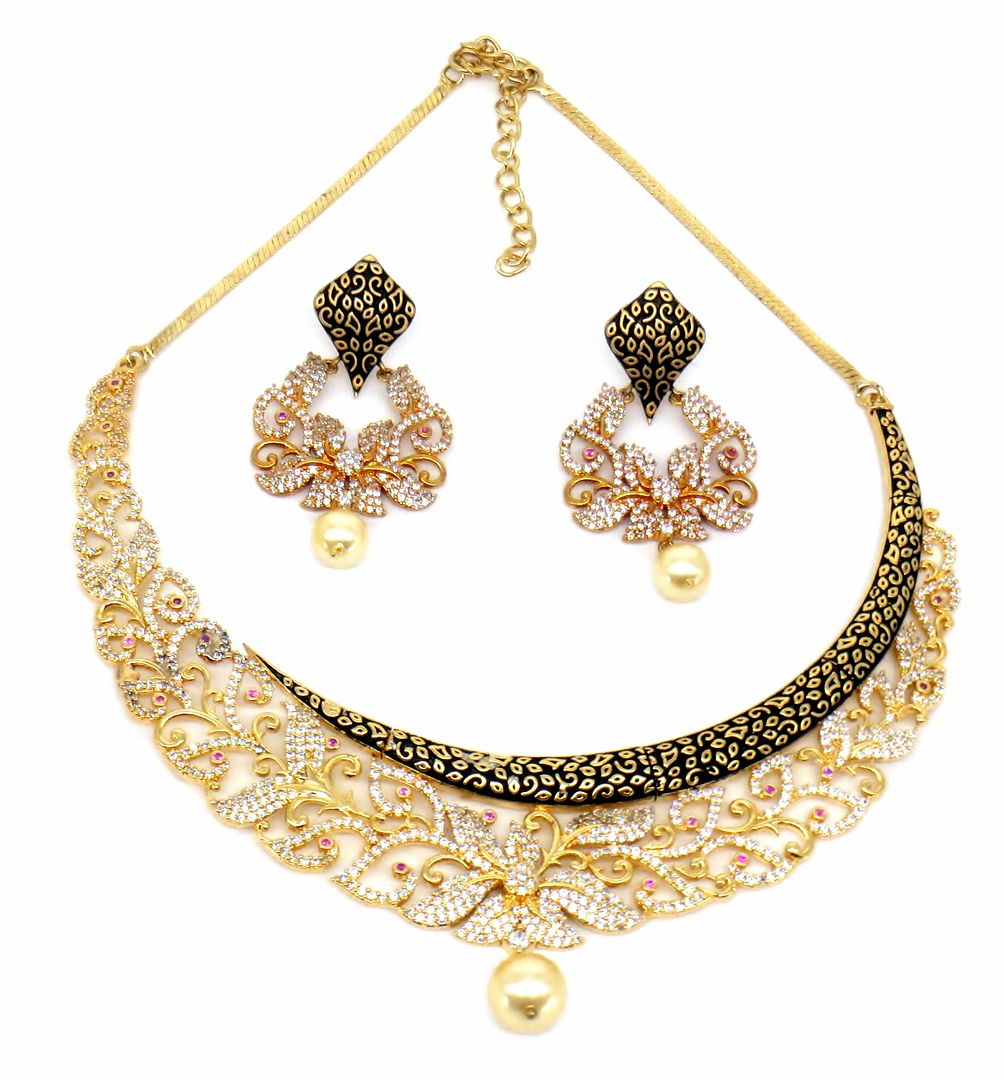 Jewelshingar Jewellery Gold Plated Necklaces For Women ( 56819NAD )