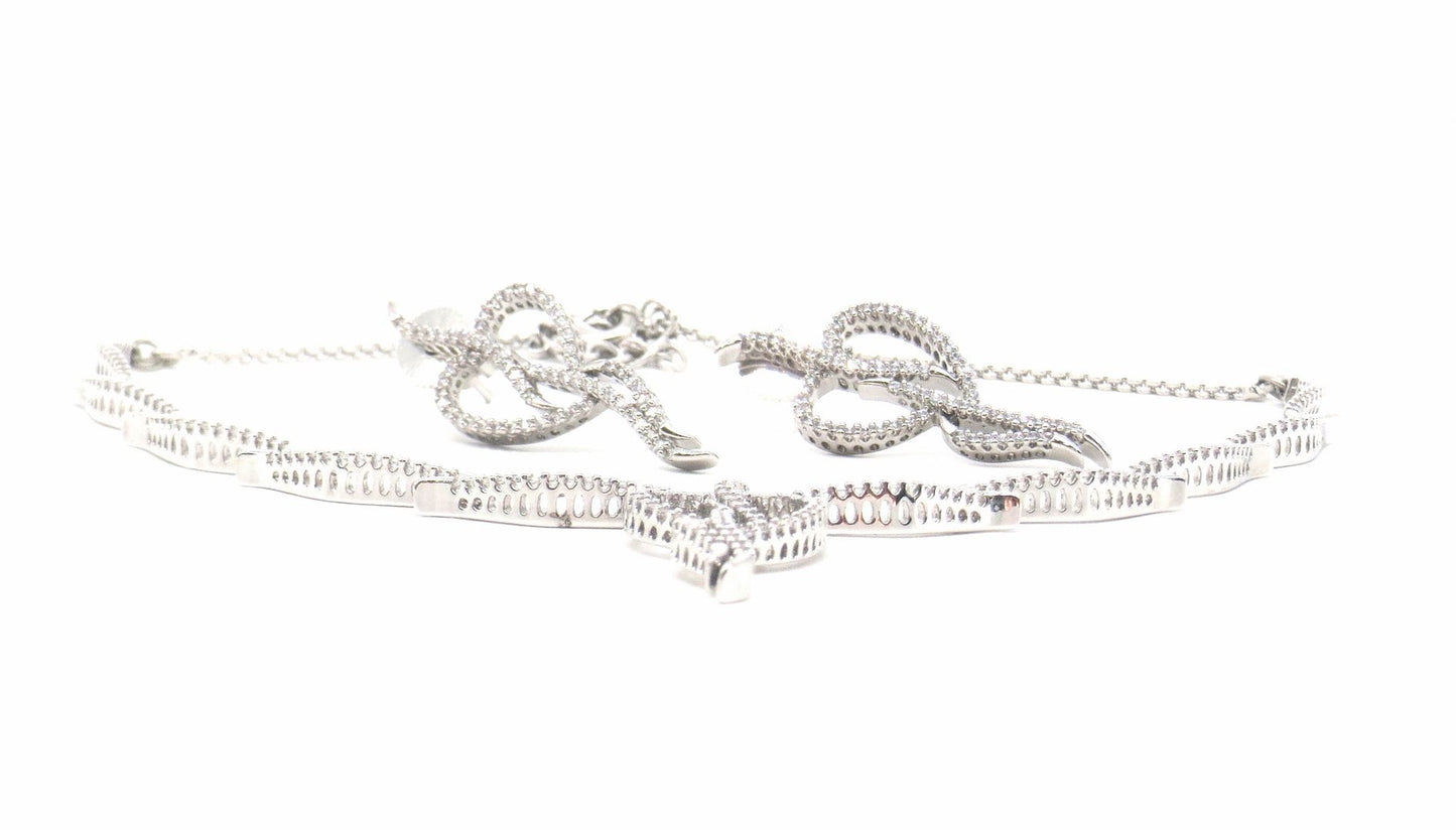 Jewelshingar Jewellery Silver Plated Necklaces For Women ( 56850NAD )