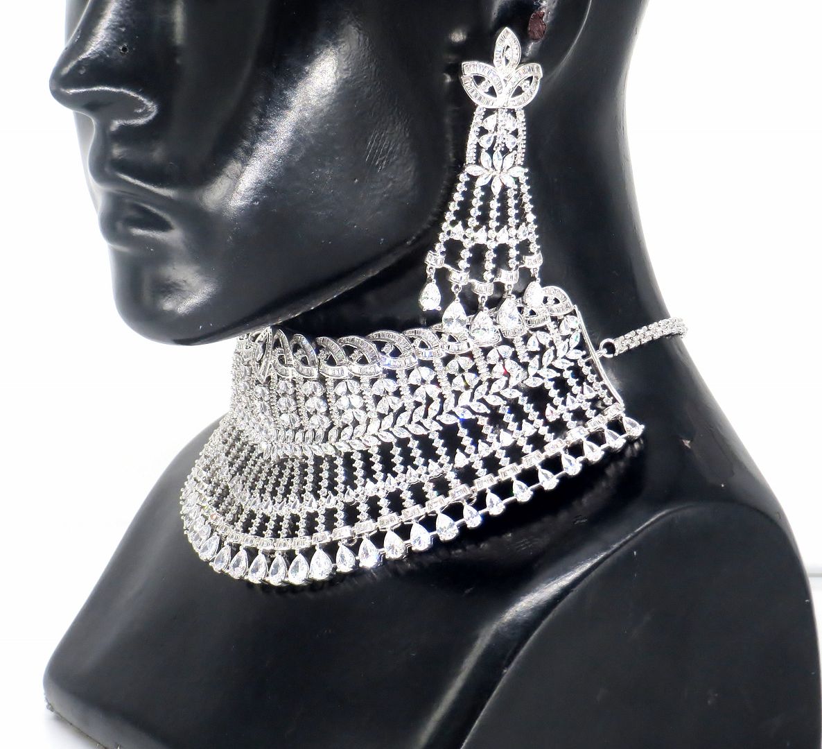 Jewelshingar Jewellery Silver Plated Necklaces For Women ( 56879NAD )