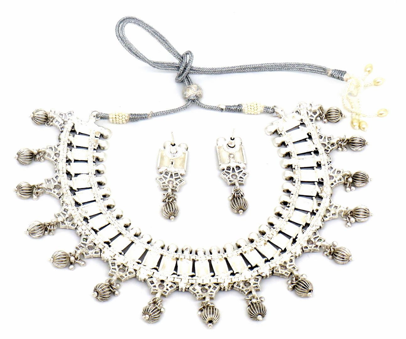 Jewelshingar Jewellery Silver Plated Necklaces For Women ( 56889NAD )
