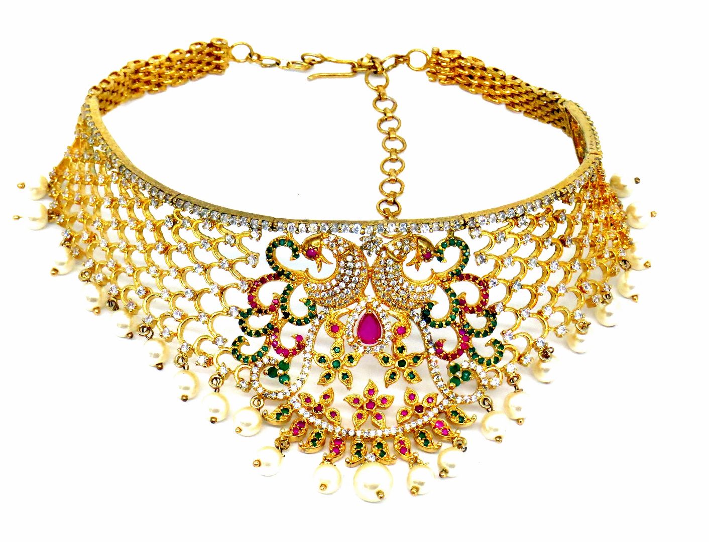 Jewelshingar Jewellery Gold Plated Necklaces For Women ( 57006NAD )