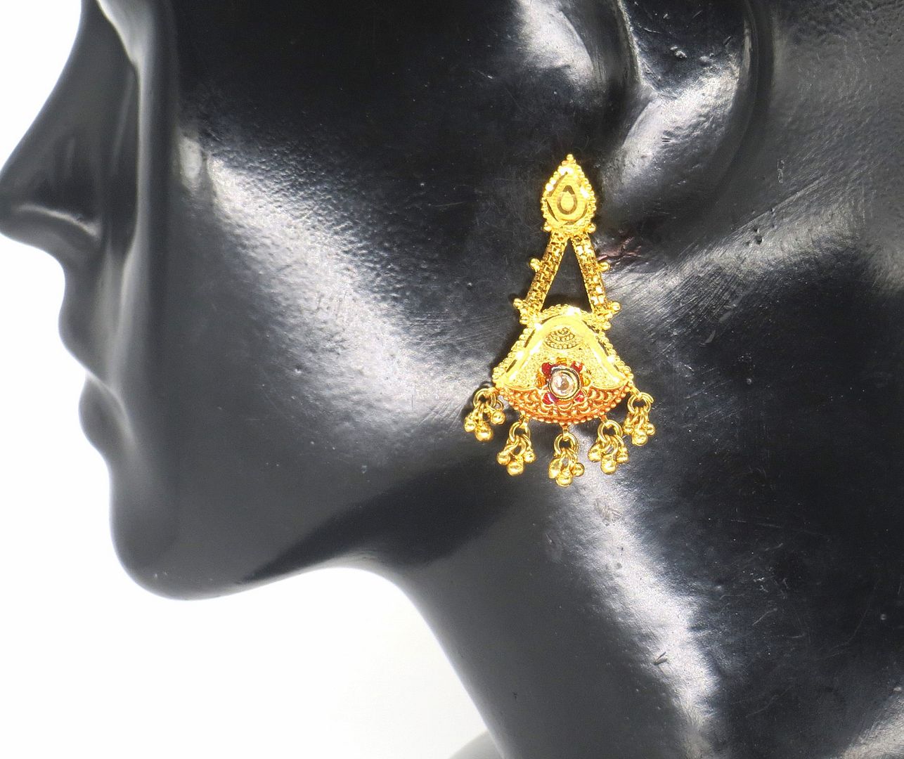 Jewelshingar Jewellery Gold Plated Gold Colour Earrings For Women ( 57260PED )