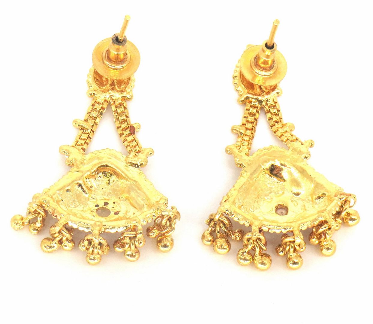 Jewelshingar Jewellery Gold Plated Gold Colour Earrings For Women ( 57260PED )