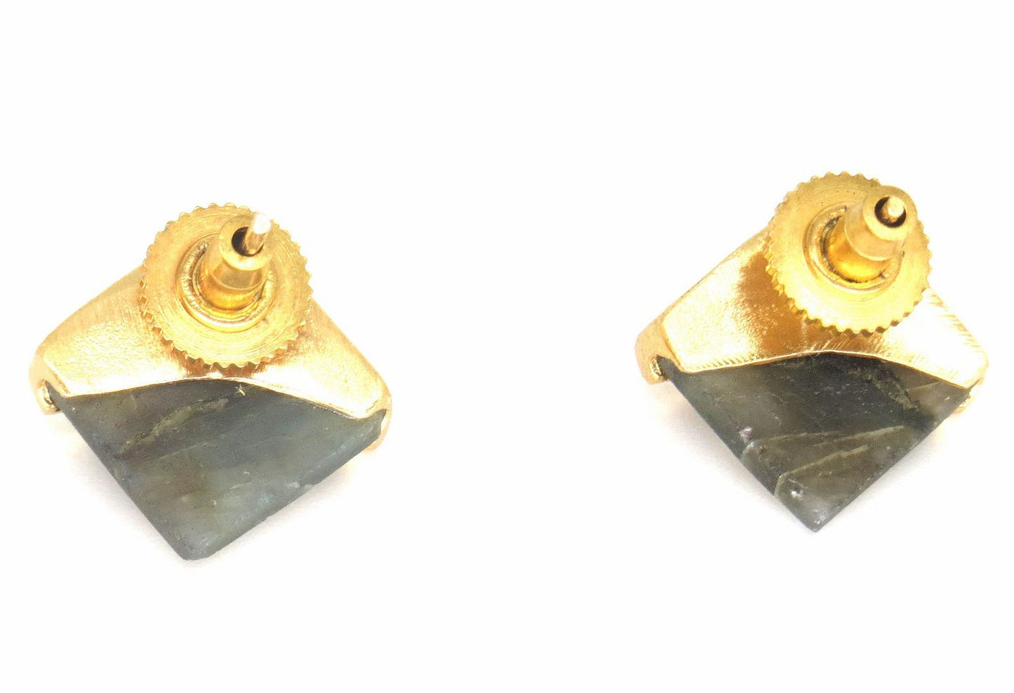 Jewelshingar Jewellery Gold Plated Grey Colour Earrings For Women ( 57301URS )