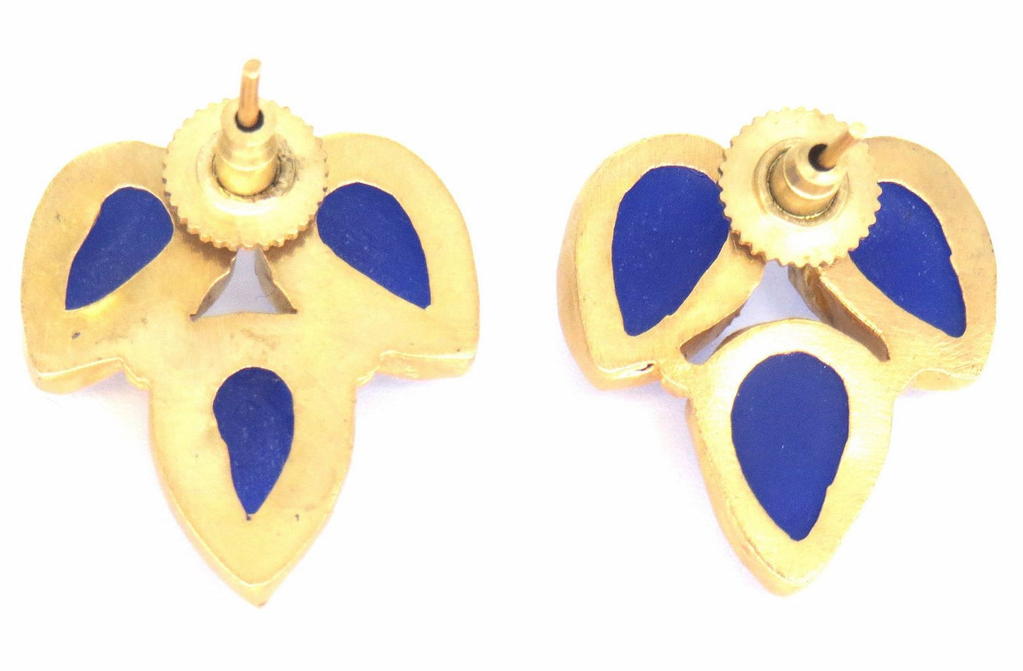 Jewelshingar Jewellery Gold Plated Blue Colour Earrings For Women ( 57326URS )