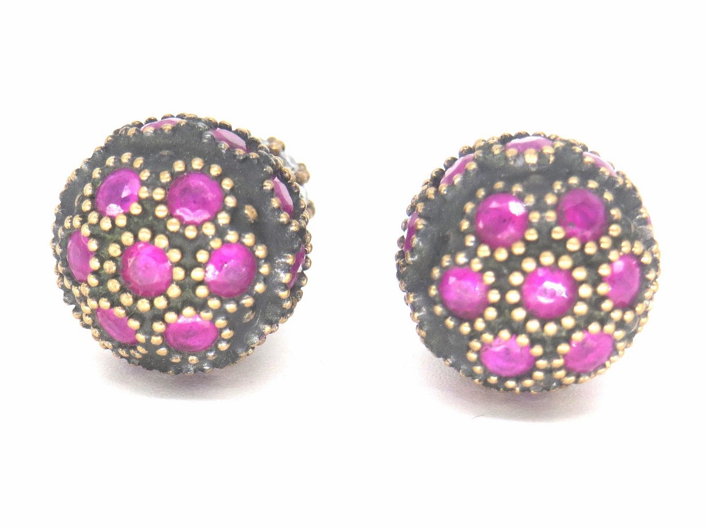 Jewelshingar Jewellery 925 Sterling Silver Plated Pink Colour Earrings For Women ( 57682SST )