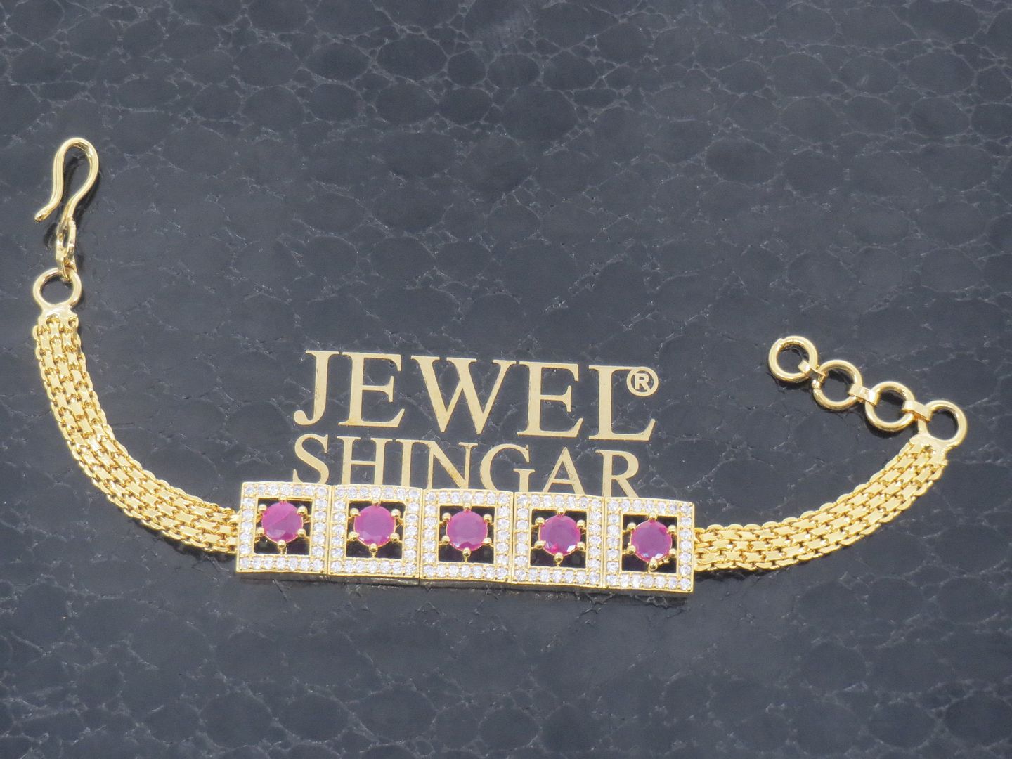 Jewelshingar Jewellery Gold Plated Bracelets For Women ( 57763BCB )