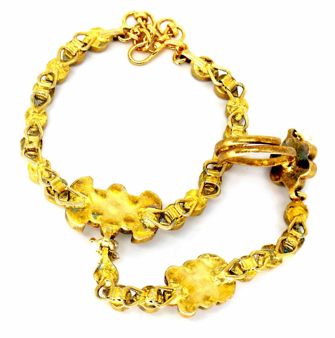 Jewelshingar Jewellery Gold Plated Hathphool For Women ( 57991CBH )