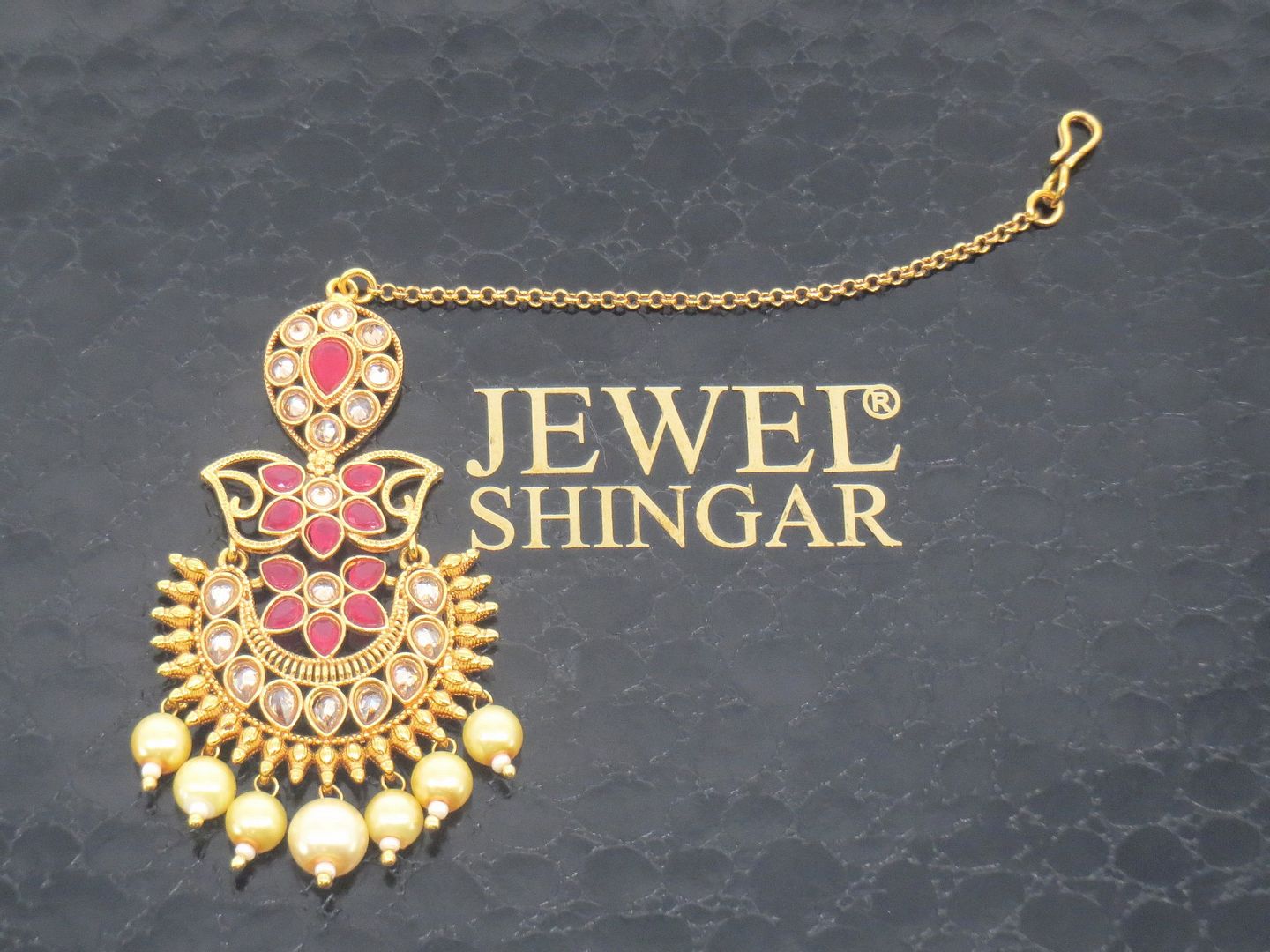 Jewelshingar Jewellery Gold Plated Polki Maangtikka For Women ( 58135MTP )