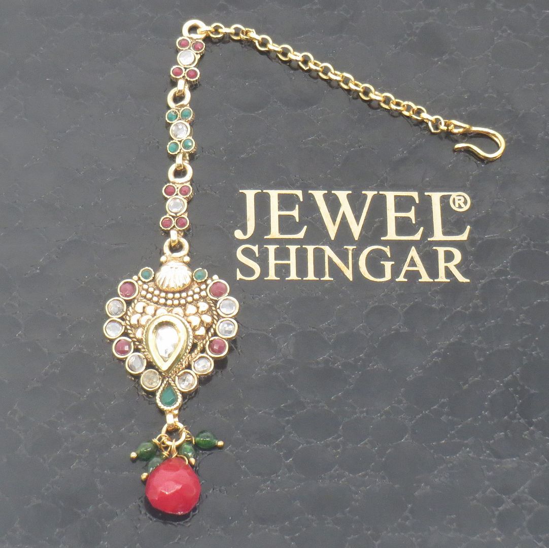 Jewelshingar Jewellery Gold Plated Polki Maangtikka For Women ( 58197MTP )