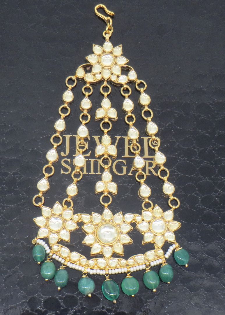 Jewelshingar Jewellery Gold Plated Polki passa For Women ( 58348PTK )