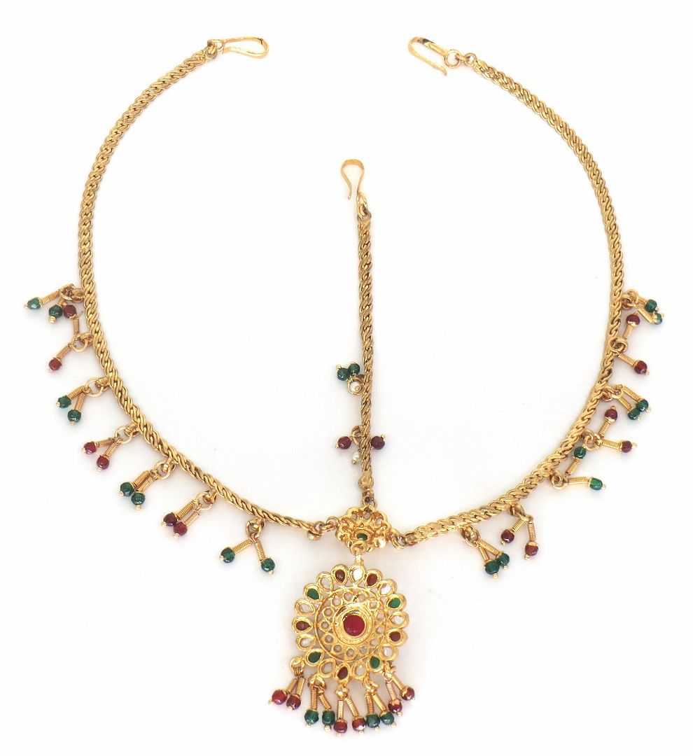 Jewelshingar Jewellery Gold Plated Polki Matha Patti For Women ( 58364MPP )