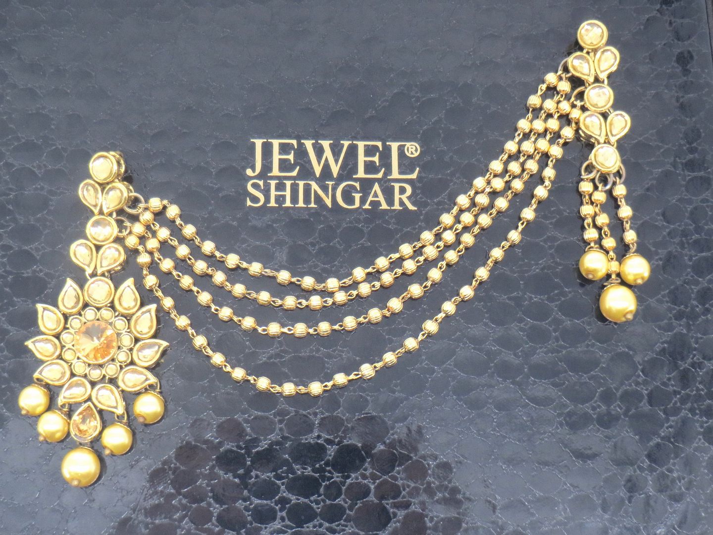 Jewelshingar Jewellery Gold Plated Polki Matha Patti For Women ( 58401MPP )