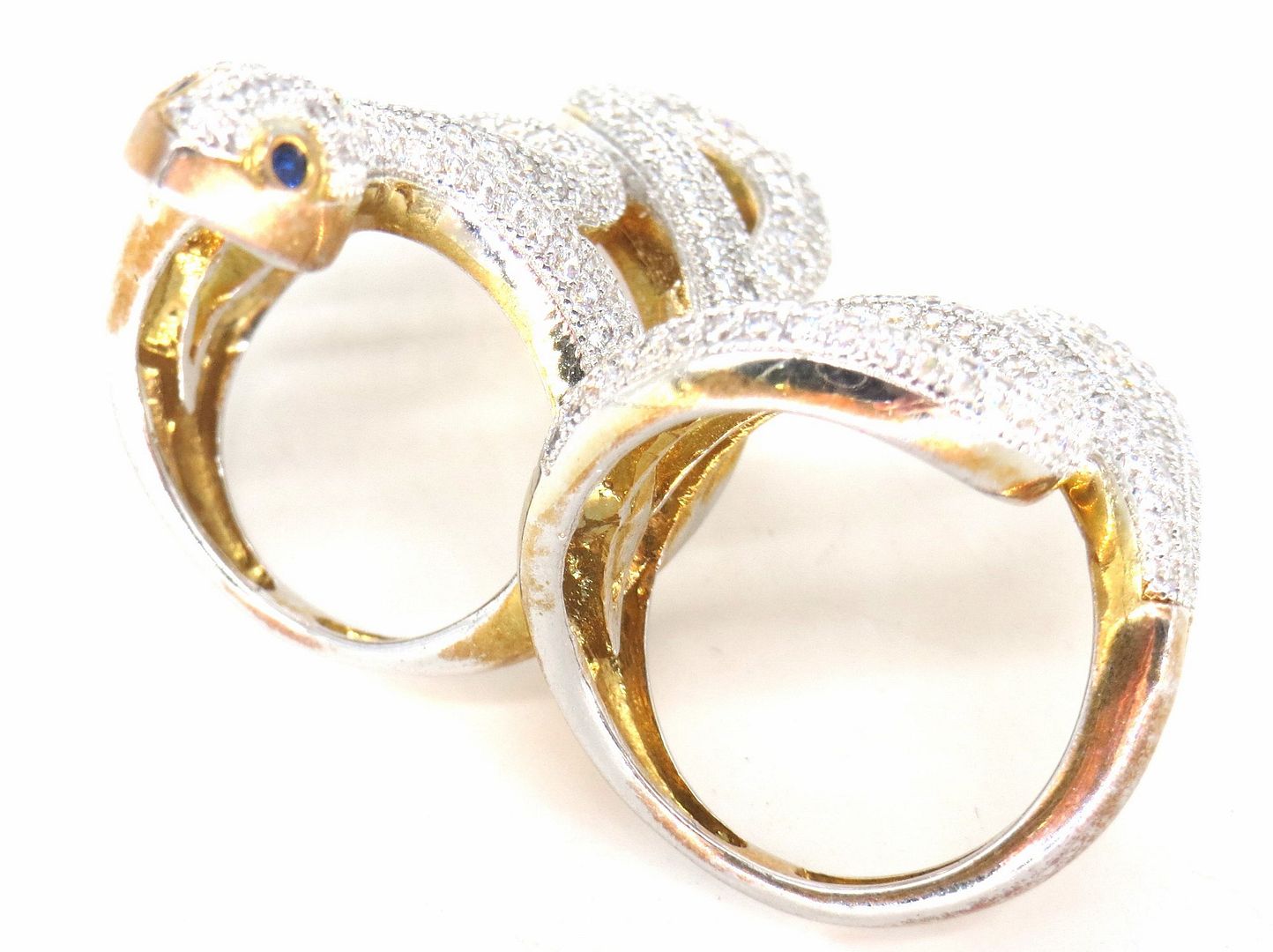Jewelshingar Jewellery American Diamond Clear Colour Size 11 Gold Plated Ring For Girls ( 59350RIN )