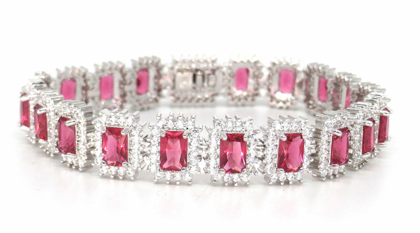 Jewelshingar Jewellery Silver Plated Swarovski DiamondBracelets For Women ( 59548CBD )