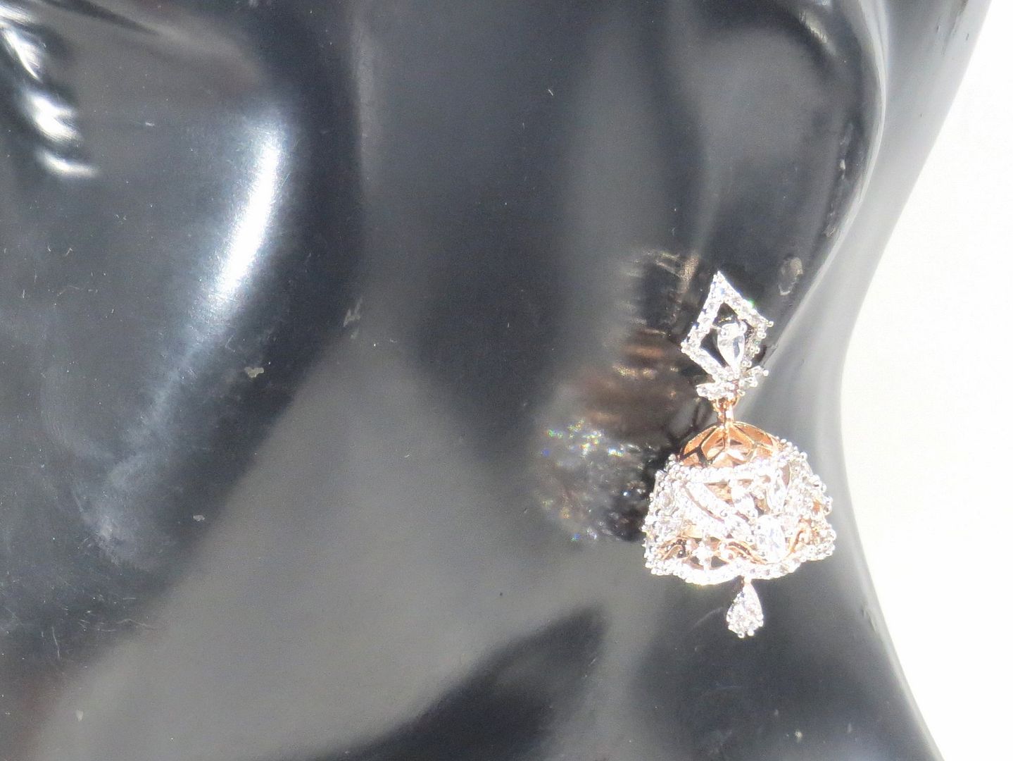 Jewelshingar Jewellery Gold Plated Diamond Earring For Women ( 60894EAJ )