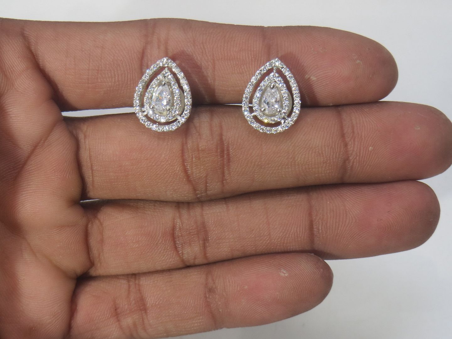 Jewelshingar Jewellery Silver Plated Diamond Earring For Women ( 61012GJT )