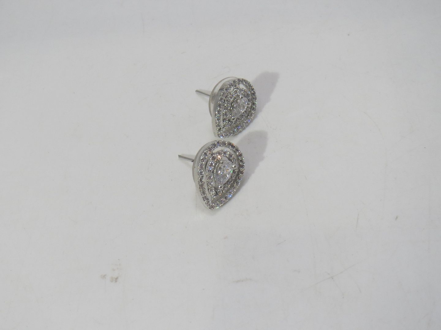 Jewelshingar Jewellery Silver Plated Diamond Earring For Women ( 61012GJT )