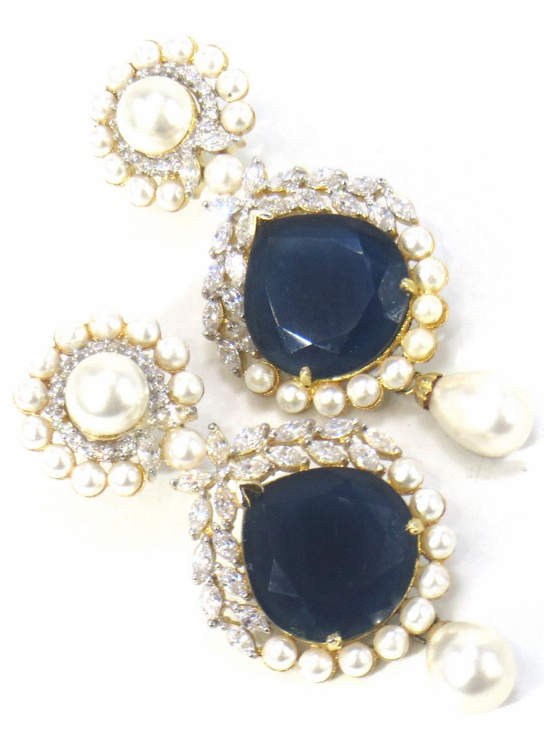 Jewelshingar Jewellery Gold Plated Diamond Earring For Women ( 61097EAD )