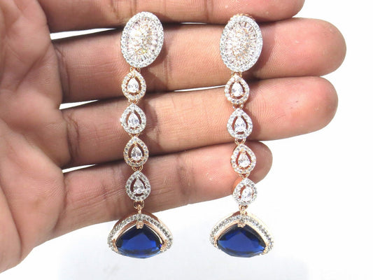 Jewelshingar Jewellery Silver Gold Plated Diamond Earring For Women ( 61112EAD )