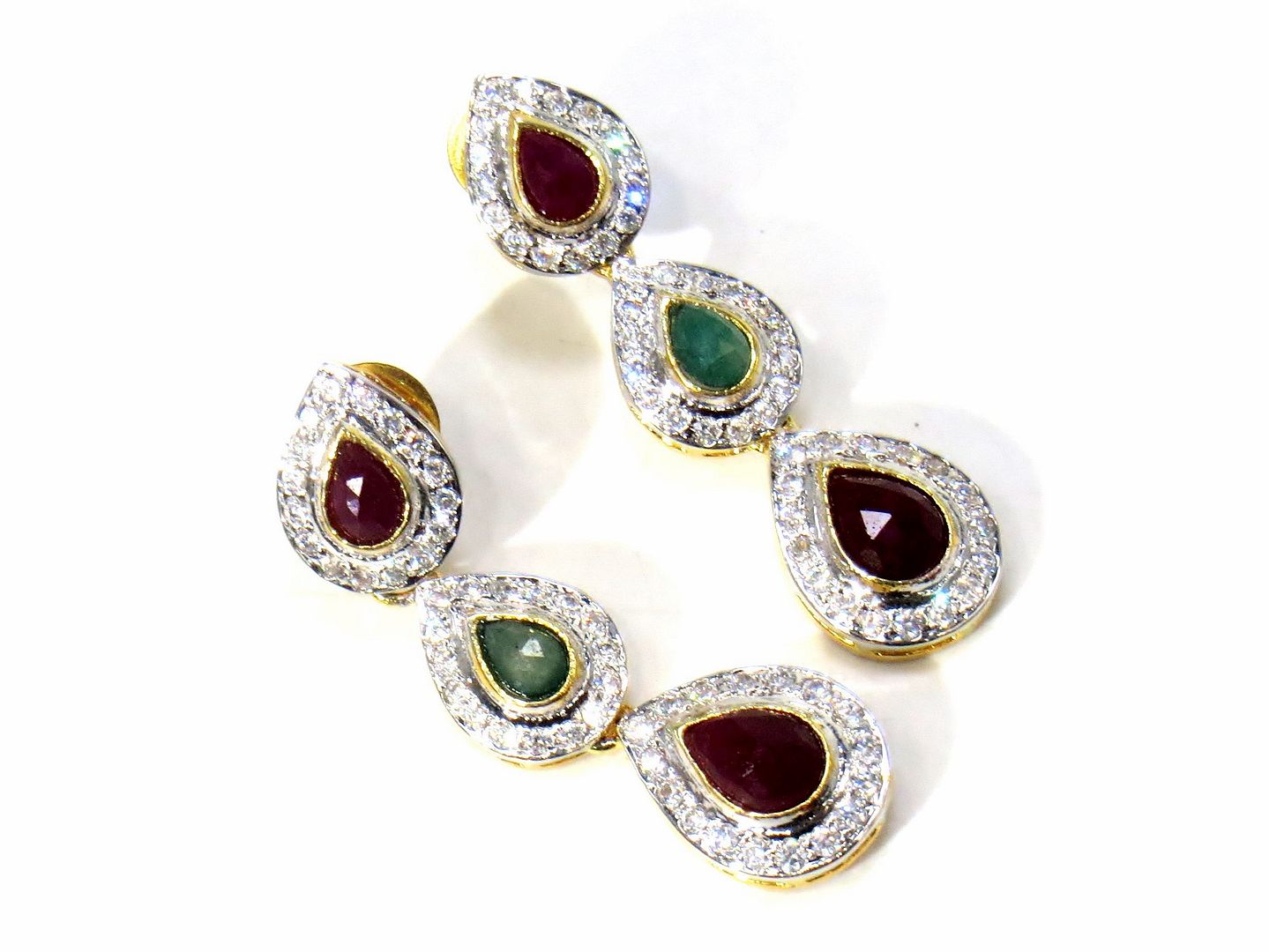 Jewelshingar Jewellery Gold Plated Diamond Earring For Women ( 61117EAD )