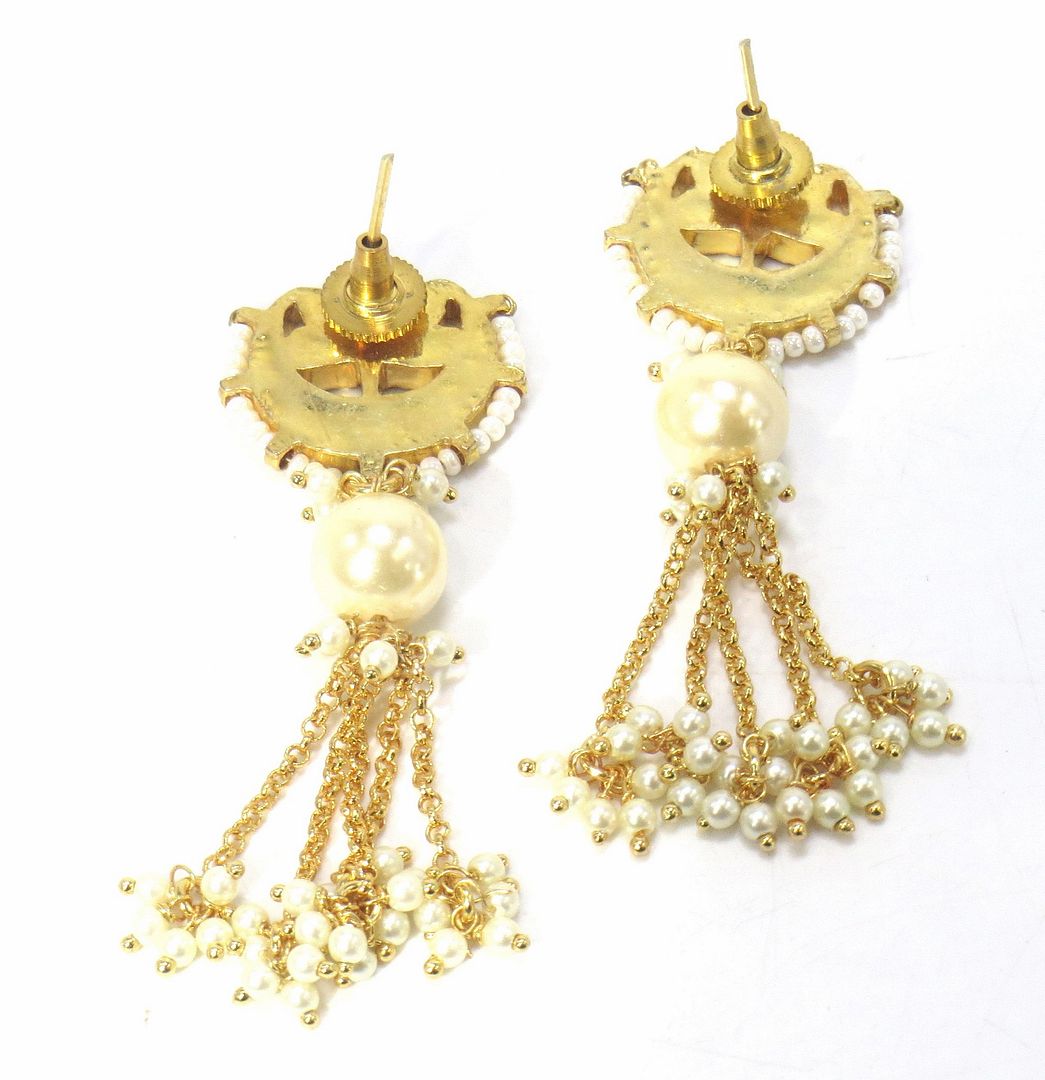 Jewelshingar Jewellery Gold Plated Diamond Earring For Women ( 61127ACE )