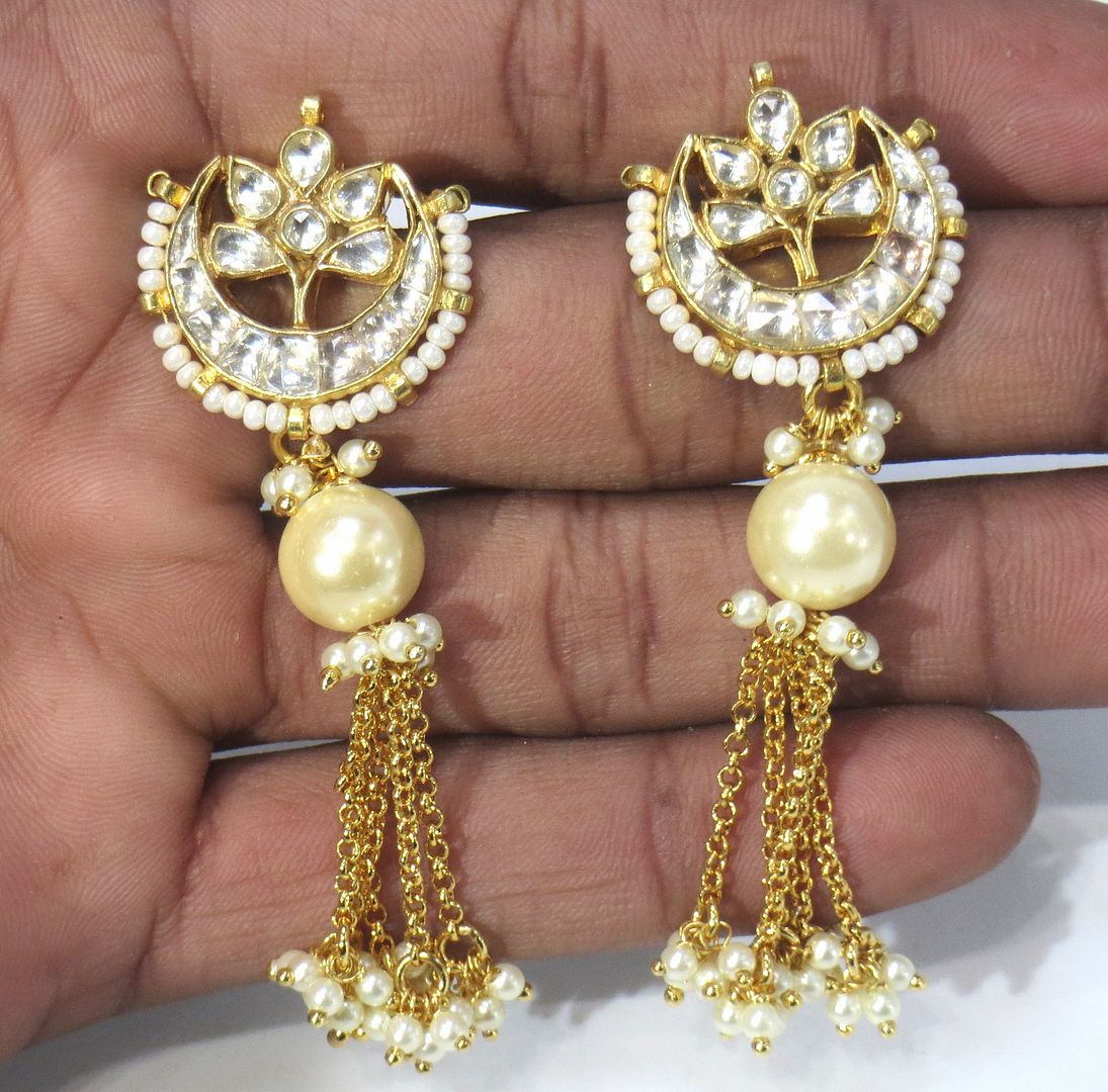 Jewelshingar Jewellery Gold Plated Diamond Earring For Women ( 61127ACE )