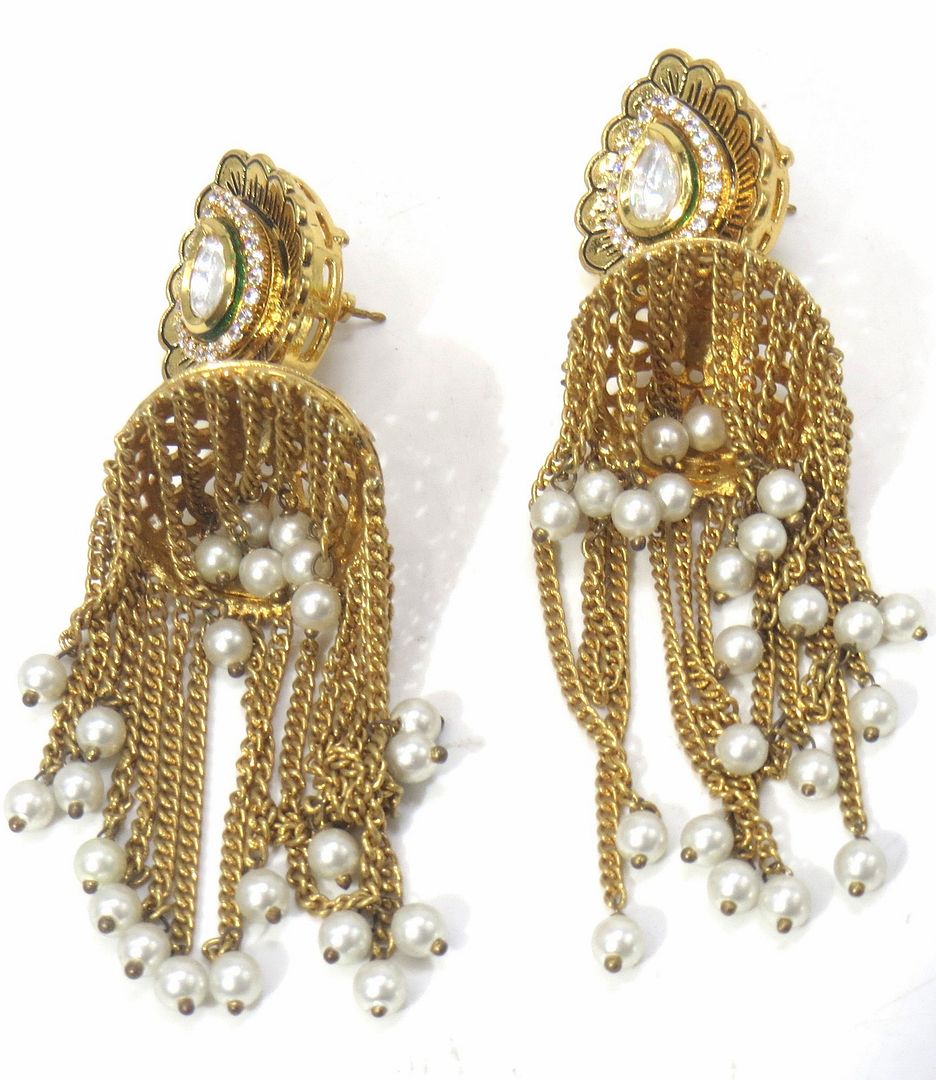 Jewelshingar Jewellery Gold Plated Diamond Jhumki For Women ( 61154ACE )