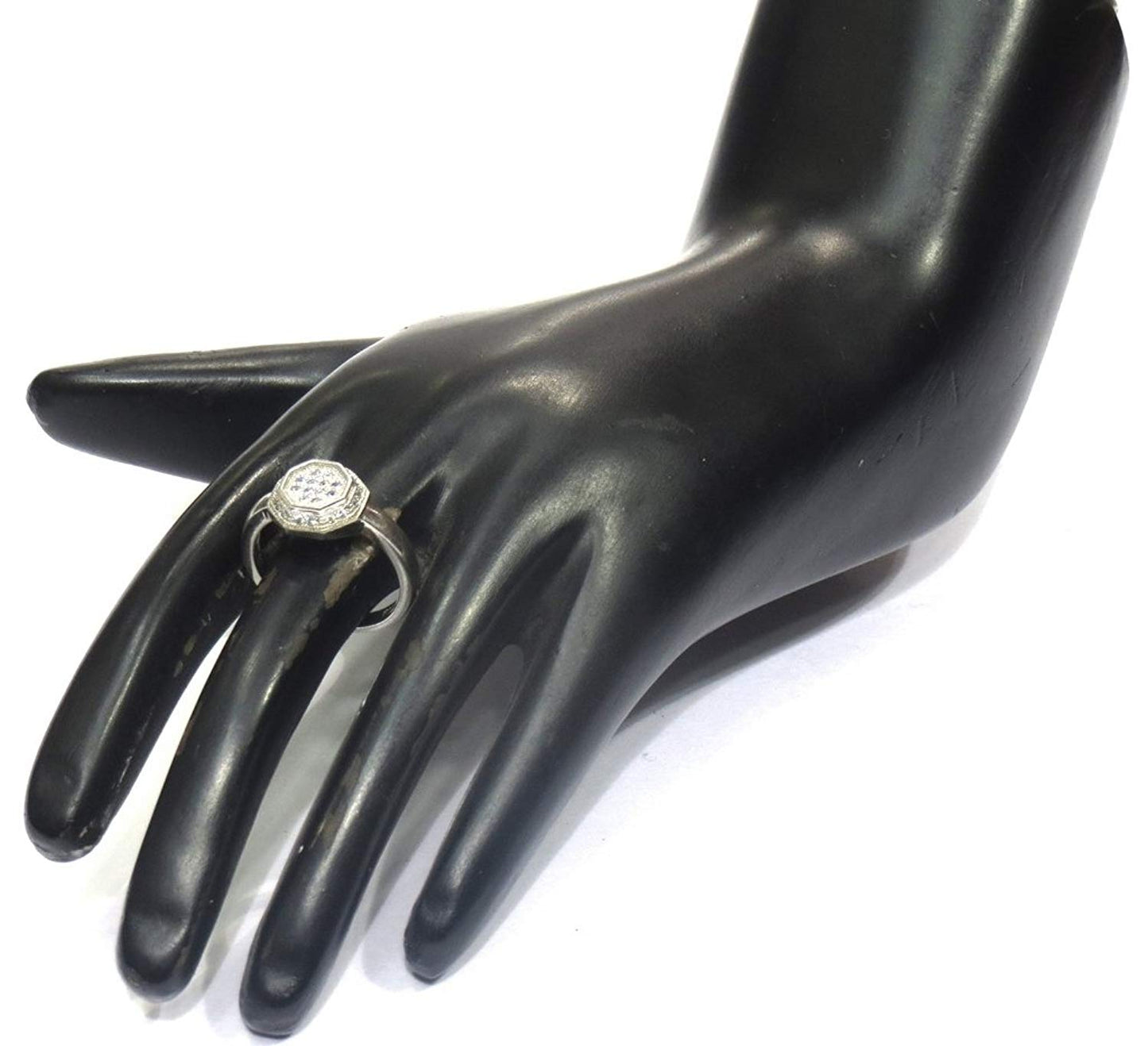 Jewelshingar Jewellery Exclusive 92.5 Sterling Silver Ring In Size 11 For Women ( 20576-ring-silver-ssr )