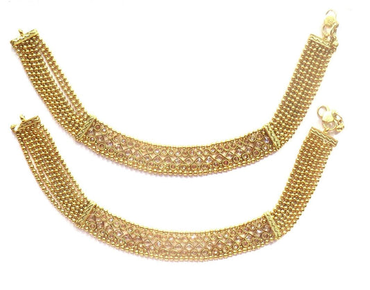 Jewelshingar Jewellery Exclusive Payal /Anklet /Pajeb For Women ( 33915-payal )